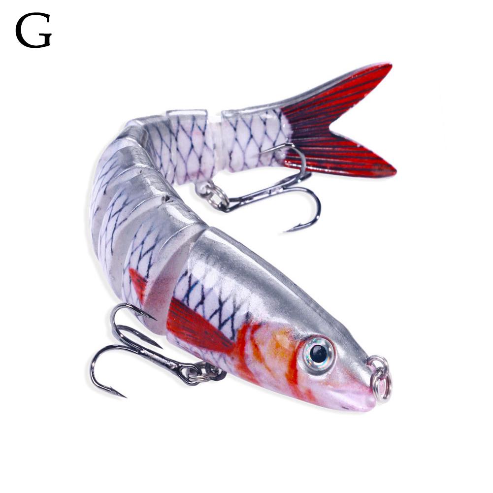 13cm 18g Multi Jointed Swimbait Fishing Lures Sinking Hard Bait Crankbait Wobbler For Pike Bass Musky Tackle: green