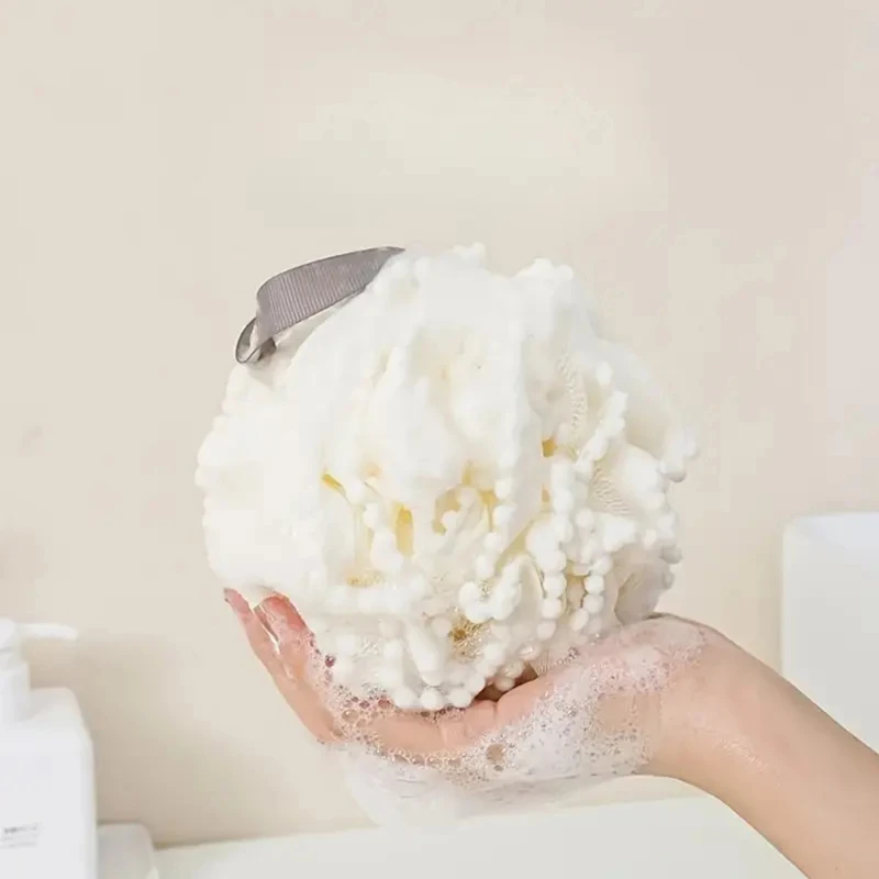 Foam Spons Stick Body Zachte Douche Bloem Tennis Huid Schoonmaken Tool Bad Bal Badkamer Accessoires