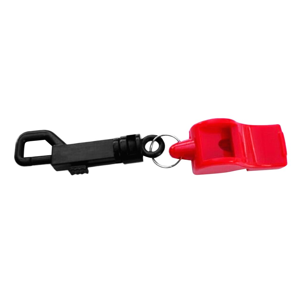 Sifflet de sécurité avec Clip d'urgence pour Camping en plein air plongée sous-marine plongeurs sifflet de sécurité pour les plongeurs: Red