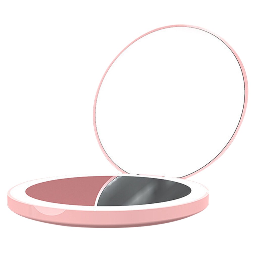 1 Set Dual-sided LED Makeup Mirror Foldable Mirror Magnifying Mirror