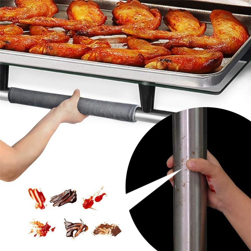 2 Pack Refrigerator Door Handle Cover Kitchen Appliance Decor Handles Anti-Skid Protector Fridge, Oven Keep Off Fingerprints,Foo