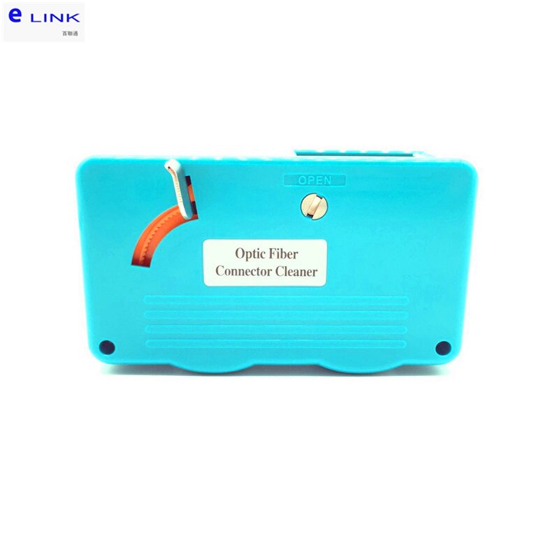 fiber optic cassette cleaner tape 500 times connector adapter end face cleaning fibre optical cleaning box ELINK