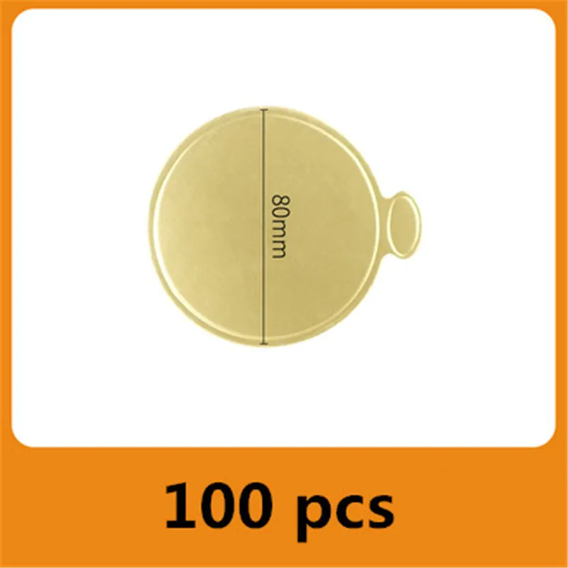 100 pcs/pack Cake Cardboard Mini Cake Boards Cupcake Dessert Tray Multi Shape Paper Golden Base Cake Pastry Decorative Kit Party: Dark Khaki