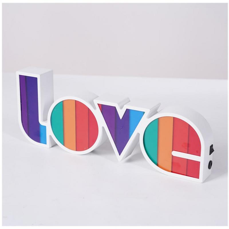 Luces LED de amor con alfabeto, lámpara creativa para decoración de de boda, ambiente romántico para el hogar: 01