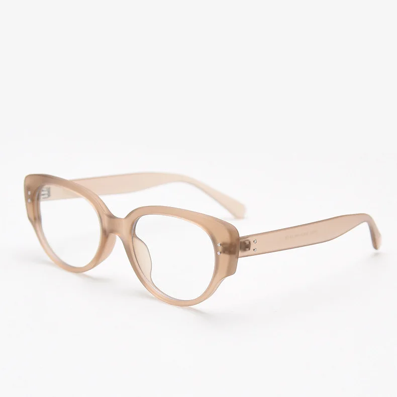 Gafas de miopía con acabado de ojo de gato de lujo, gafas graduadas Unisex para miopía, gafas antiluz azul con menos dioptrías: Naranja / +150