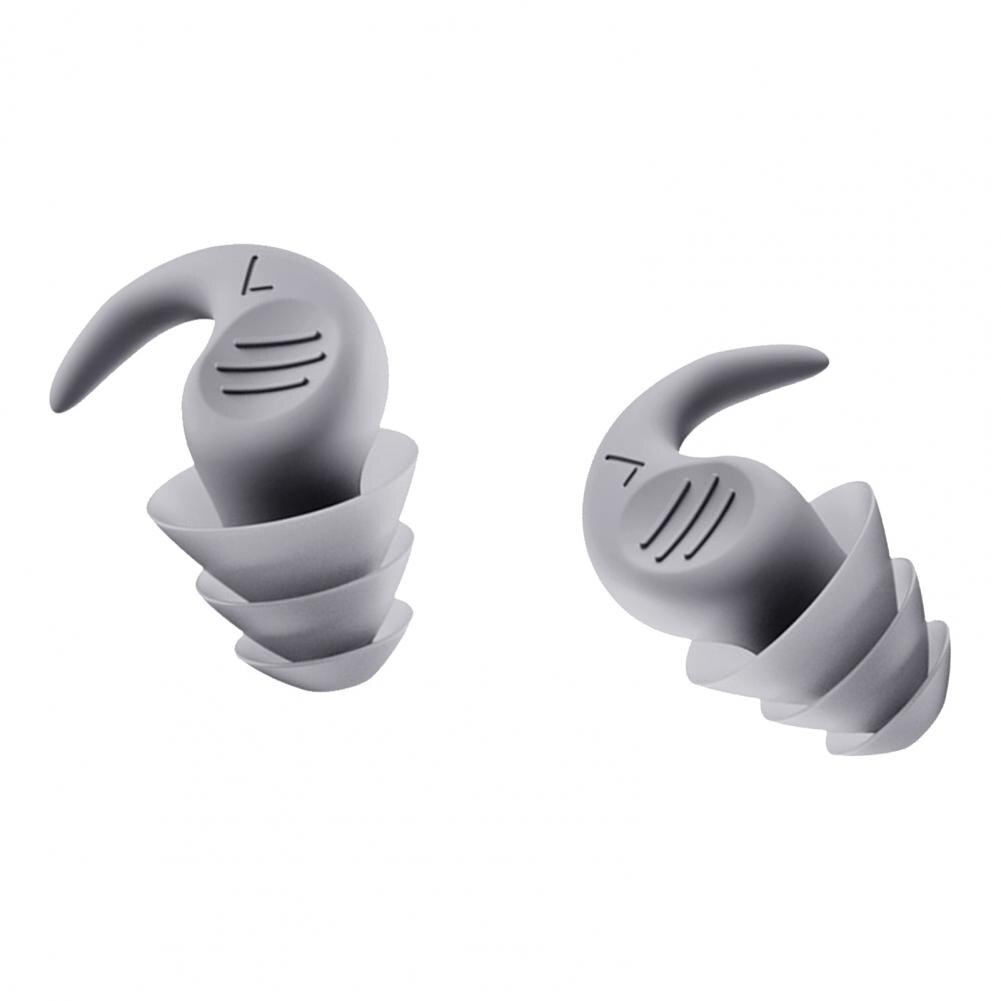 Bouchons d'oreille en Silicone souple, 1 paire:  Grey