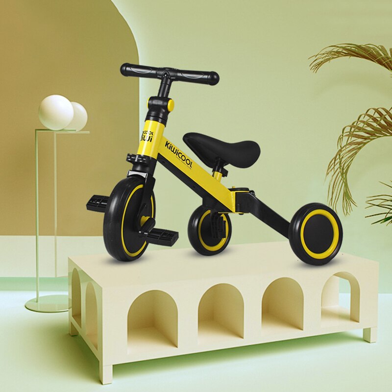 Drie-In-een Kinderen Driewieler Baby Scooter Opvouwbare Loopfiets Speelgoed Fiets 3 Wiel Fiets Baby fiets Peuter Auto