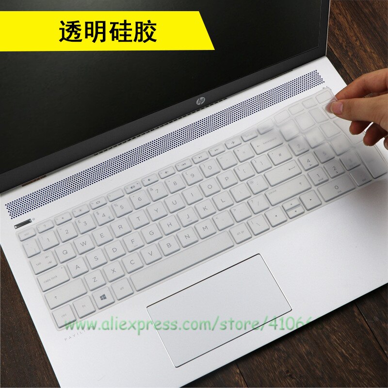For HP Pavilion Gaming 16 16-A0013tx 16-a0056TX 16 16.1 inch Silicone Notebook Laptop Keyboard Cover Skin Protector Film: Crystal