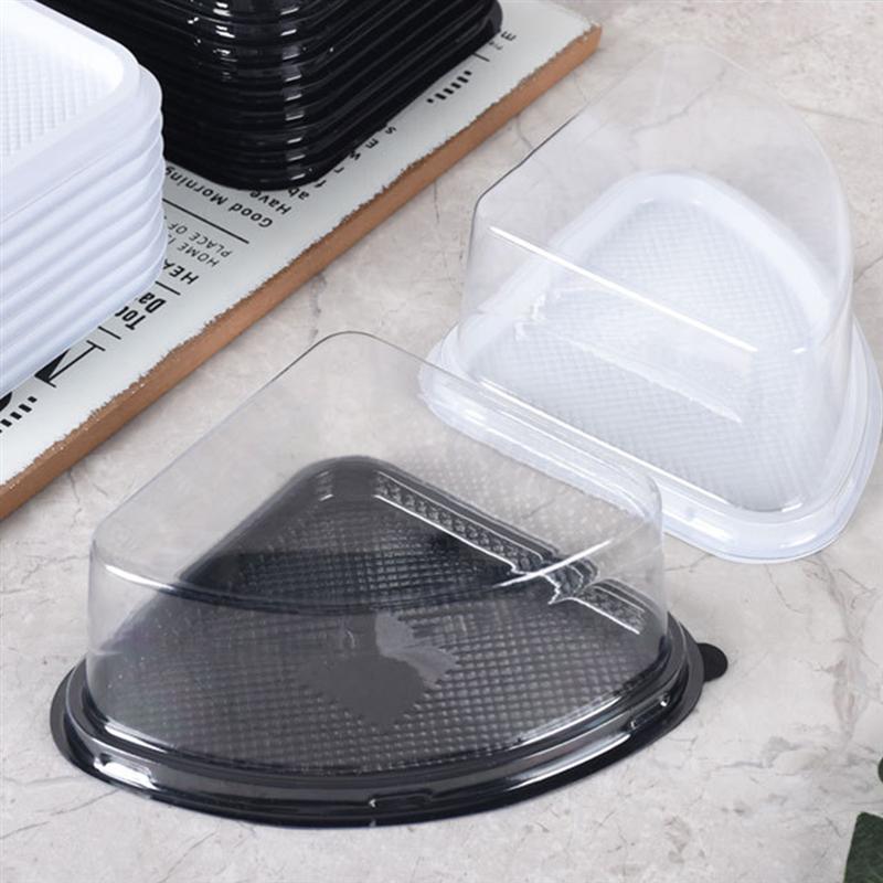 50Pcs Nuttig Fan-Vorm Taartdoos Taart Verpakking Cake Container Verpakking Doos Voor Verpakking Keuken Thuis Taart winkel