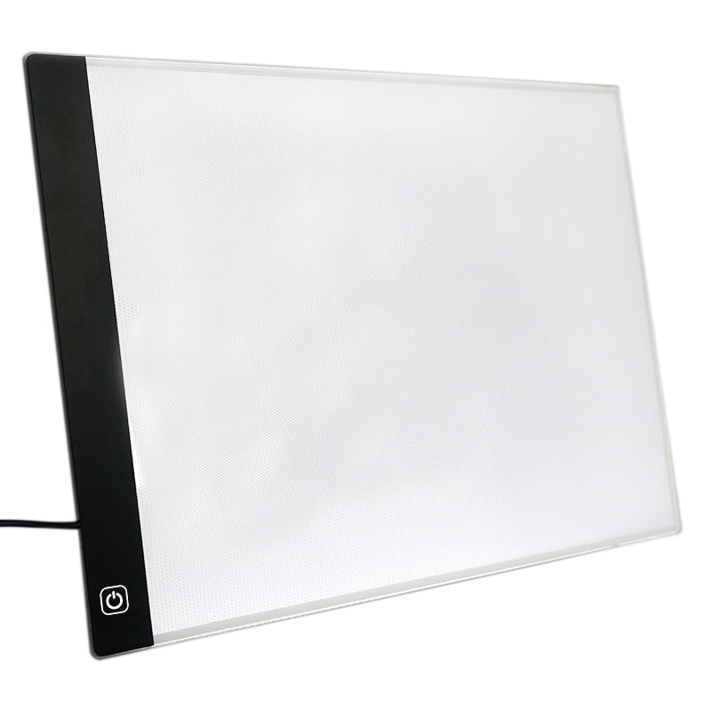 Led Verlichte Tekentafel Ultra A4 Tekentafel Tablet Licht Pad Schetsboek Leeg Canvas Voor Schilderij Acryl Aquarel Verf