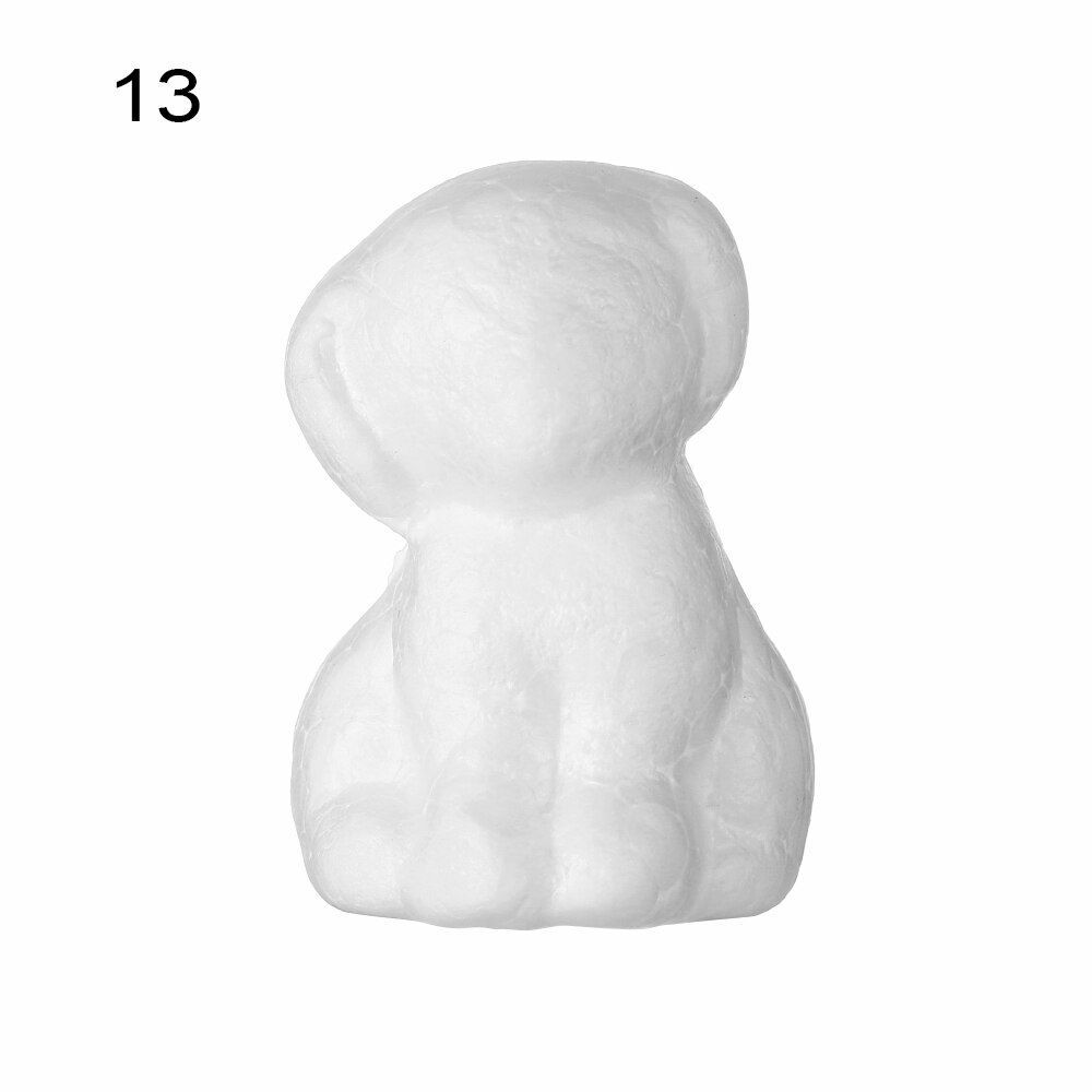 1pc witte schuimdiervormige modellen van piepschuim, kerstfeest, kinderspeelgoed, huisdecoratie, knutselen: 13