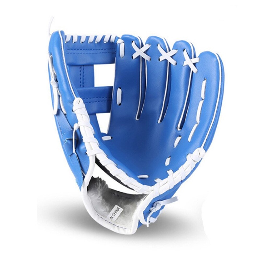 Guantes de béisbol para deportes al aire libre para niños y adultos, equipo de práctica de Softball, tamaño 9,5/10,5/11,5/12,5, 1 unidad: Blue / 11.5 inches