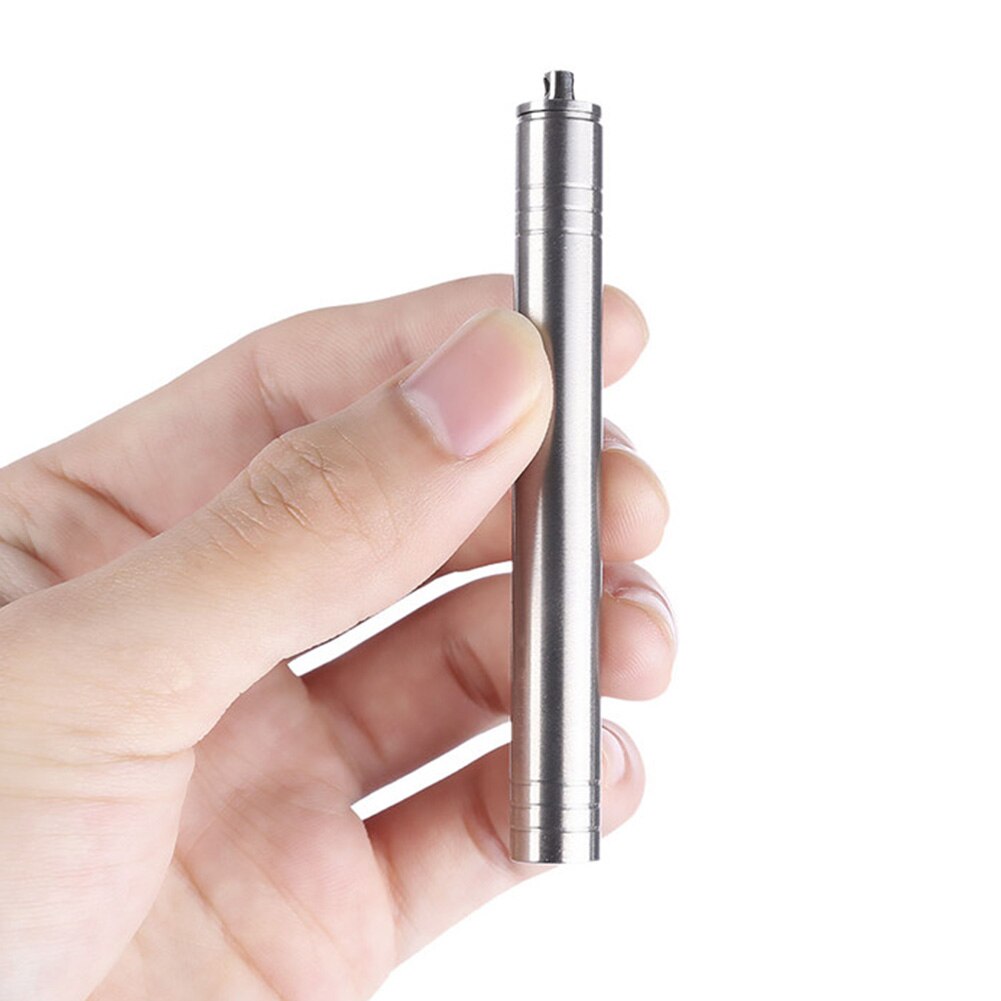 4 stuks outdoor recycling titanium legering tandenstokers reis tandenstoker opslag met draagbare buis tandenstoker houder