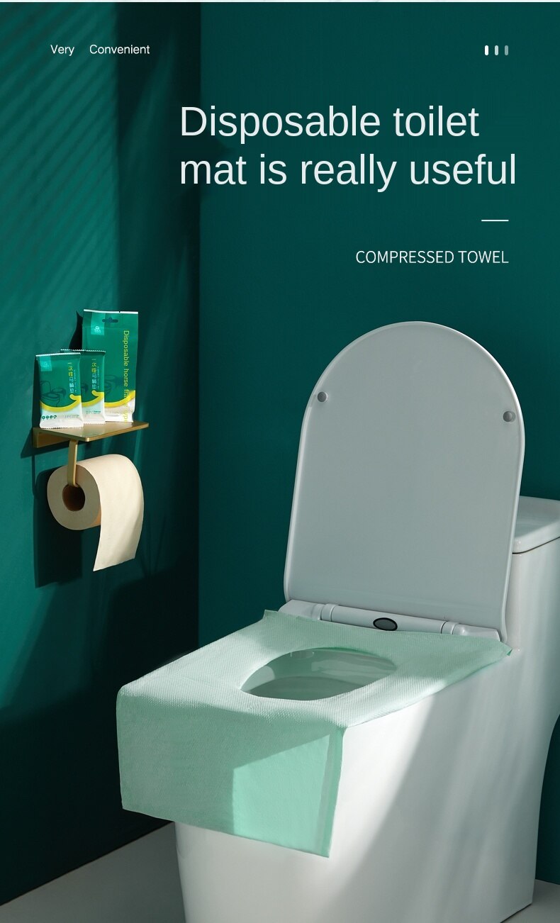 Disposable Toilet Mat Women&#39;s Travel Paste Toilet Portable Maternal Travel Toilet Toilet Seat Cover Cushion Paper