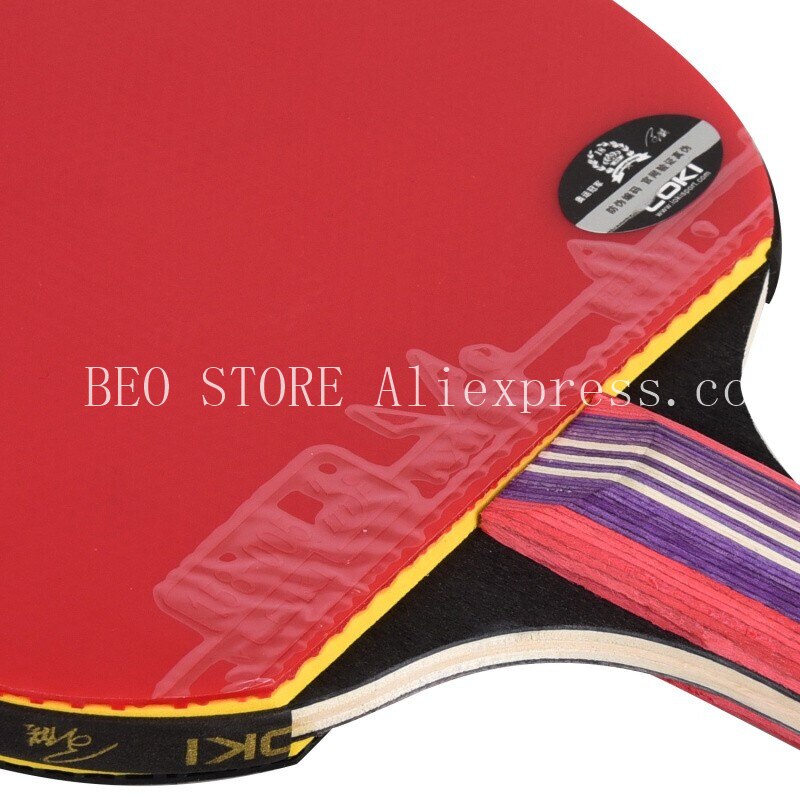 LOKI X1 Table Tennis Racket with LOKI RXTON Rubber Sponge Racket Bag Case 1-Star Original LOKI Ping Pong Bat Paddle