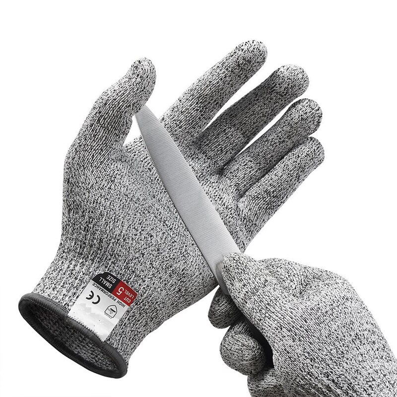 Skärresistenta handskar livsmedelskvalitet nivå 5 skyddstråd metallhandske säkerhet köksträdgård skär handskar för ostron shucking fisk
