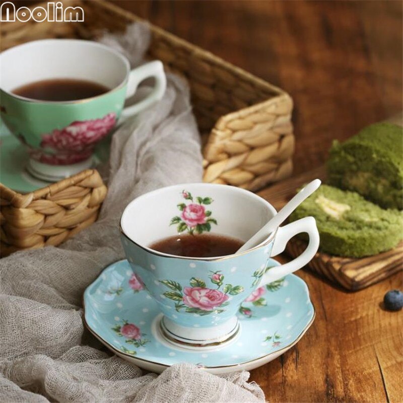 Ceramic Porcelain Coffee Mugs European Style Bone China Office Afternoon Teacup Household Breakfast Milk Cup Drinkware