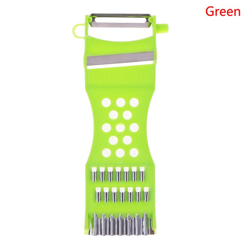 1pc Multifunction Kitchen Gadgets Vegetable Fruit Peeler Parer Julienne Cutter Tools: green