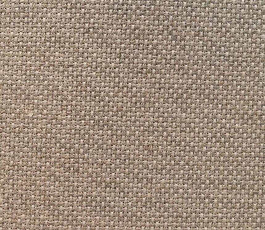Tissu Aida en lin léger Beige jaune clair, 14ct, toile pour points de croix, bricolage, broderie à la main, fournitures artisanales: Flaxen
