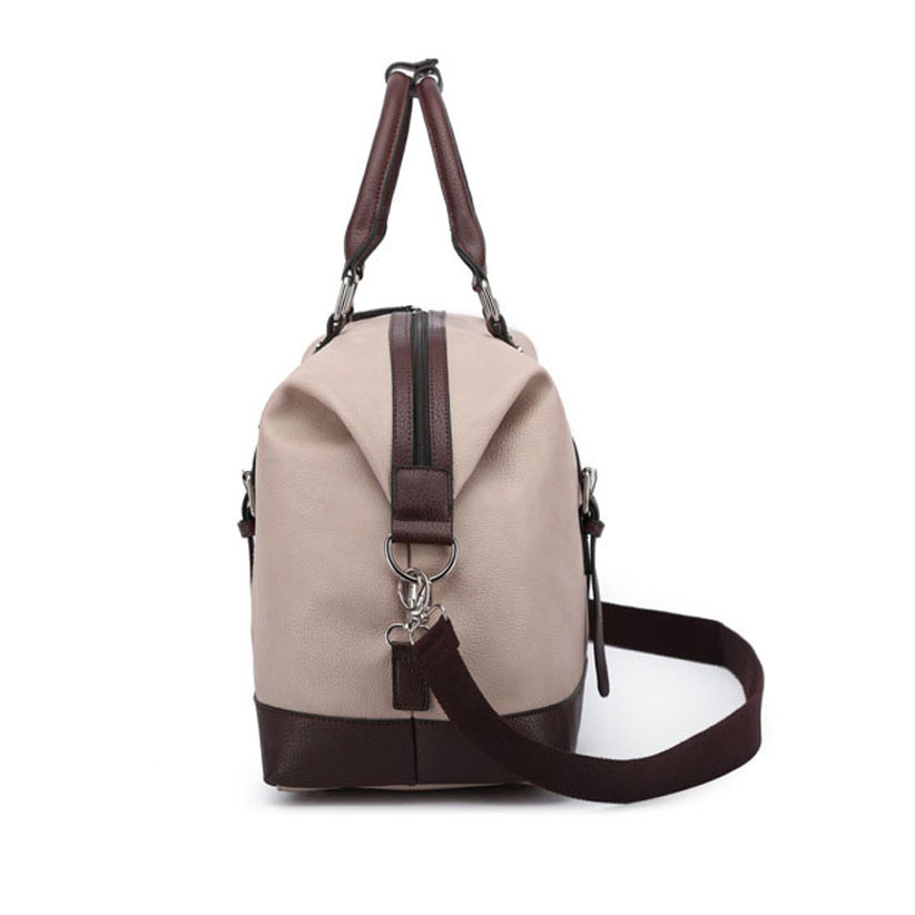 Business Casual Vintage PU Leather Simple Tote Bag Men outdoor Bag Travel Shoulder Luggage Bags Large Capacity Handbag For Women