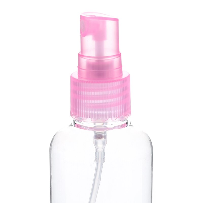 Genomskinliga tomma sprayflaskor 100ml mini påfyllningsbar plastbehållare 1pc tomma kosmetikabehållare dimpump spritfördelare