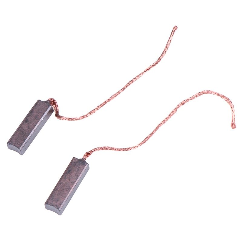 Praktische 10 Stuks Koolborstels Wire Leads Generator Generic Elektrische Motor Borstel Vervanging 4.5X6.5X20Mm