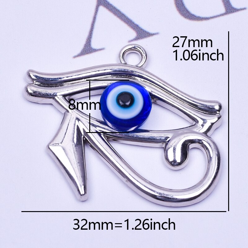 5Pcs/lot Bohemia Hand of Fatima Hamsa Charms Turkish Evil Eye Pendant for Women Necklace Earring DIY Jewelry Accessories: 24321