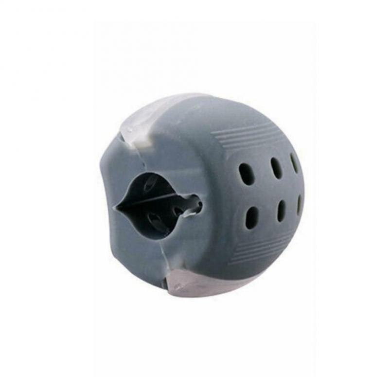 Tsang Jaw Exercise Ball Men Facial Pop N Go Mouth Jaw Muscle Exerciser Chew Ball Chew Bite Breaker Training: Gray