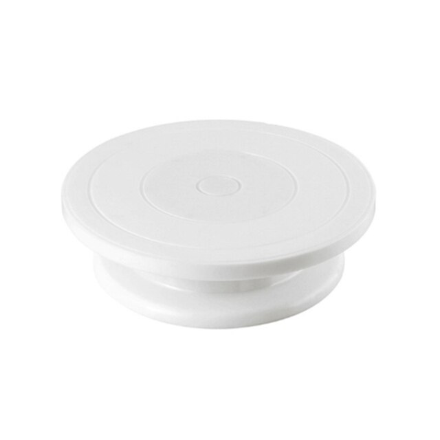 Cake turntable Decorating turntable Decorating table rotating table Cake making tool set Household full set of birthday baking: White
