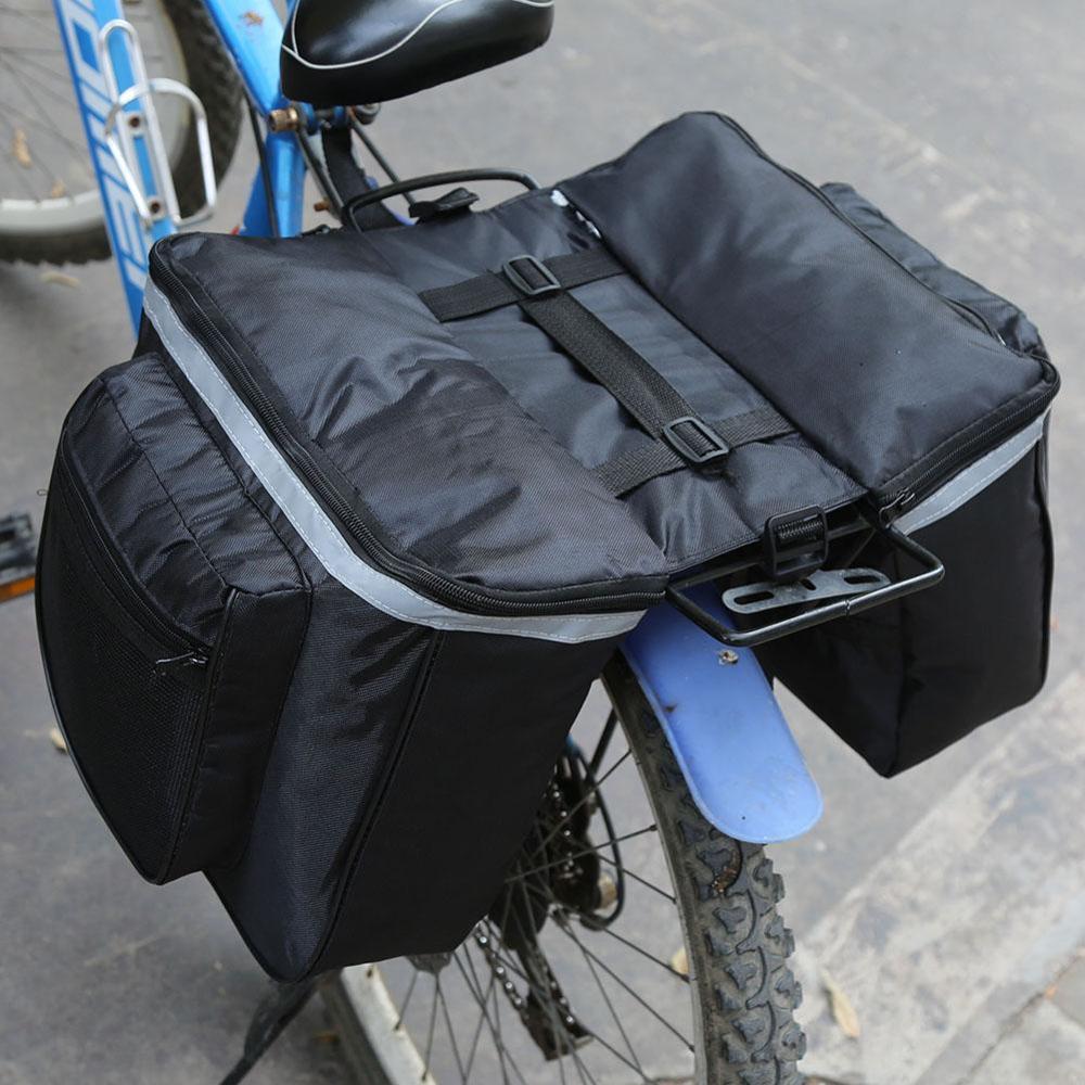 Bike Waterproof Rear Storage Bag Bicycle Back Rack Pouches Bike Saddle Bag Folding Bike Bag Cycling Accessory