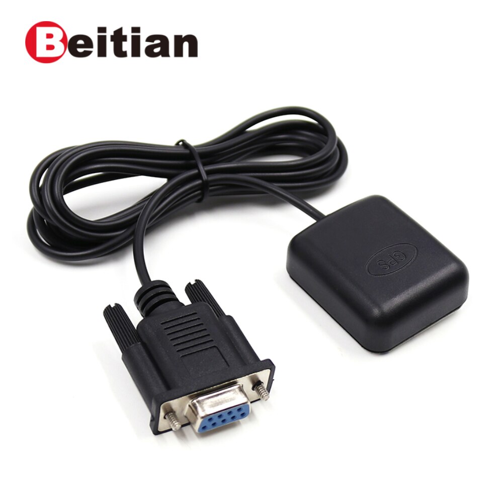 Beitian, 5.0V RS-232 DB9 Vrouwelijke Connector Gps Ontvanger, 9600bps, NMEA-0183 Protocol, 4M Flash, BS-72D