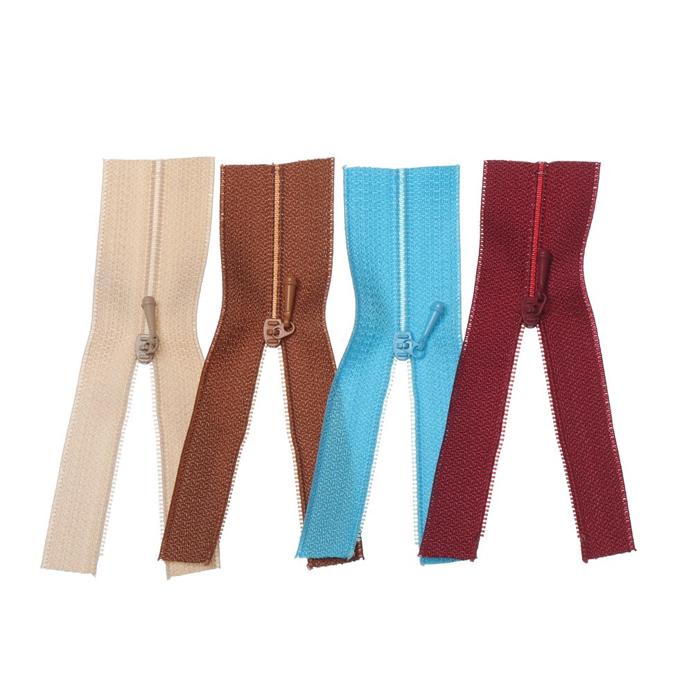 5Pcs/set Mini Doll Zippers Handmade Sewing Dolls Clothes Scrapbooking Garment Applique Zipper DIY Clothing Material Accessories