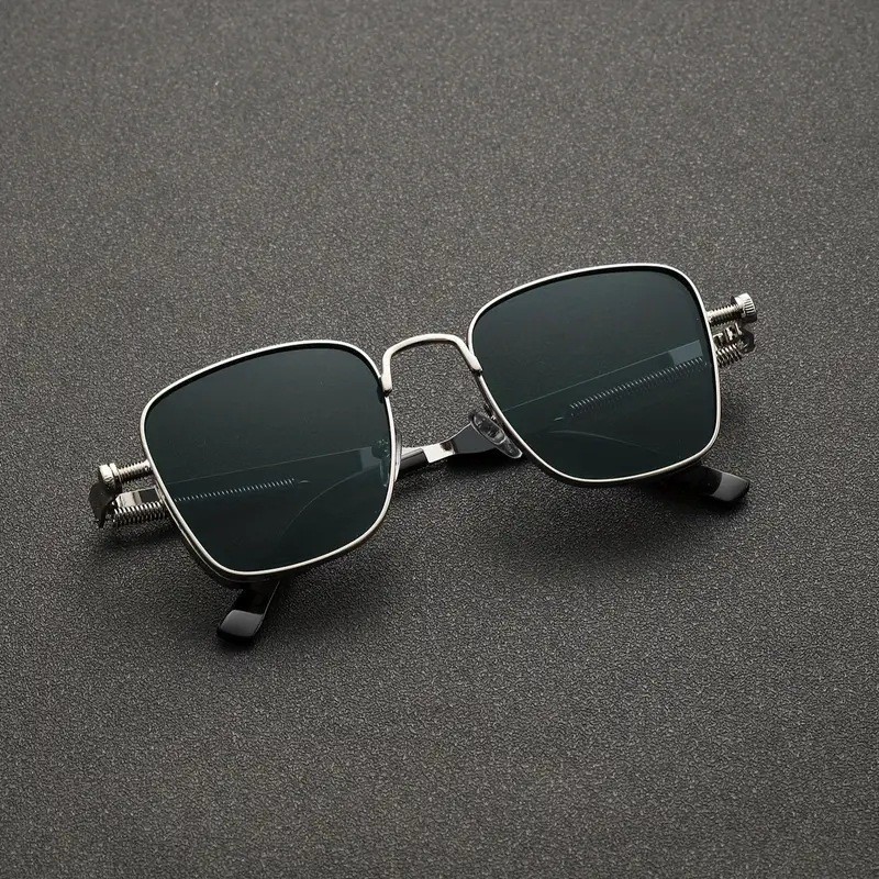 2025 Polarisierte Sonnenbrille für Herren, hochwertig, hübsch, zum Fahren, speziell, Anti-UV, hochwertige Metall-Punk-Modetrends-Sonnenbrille