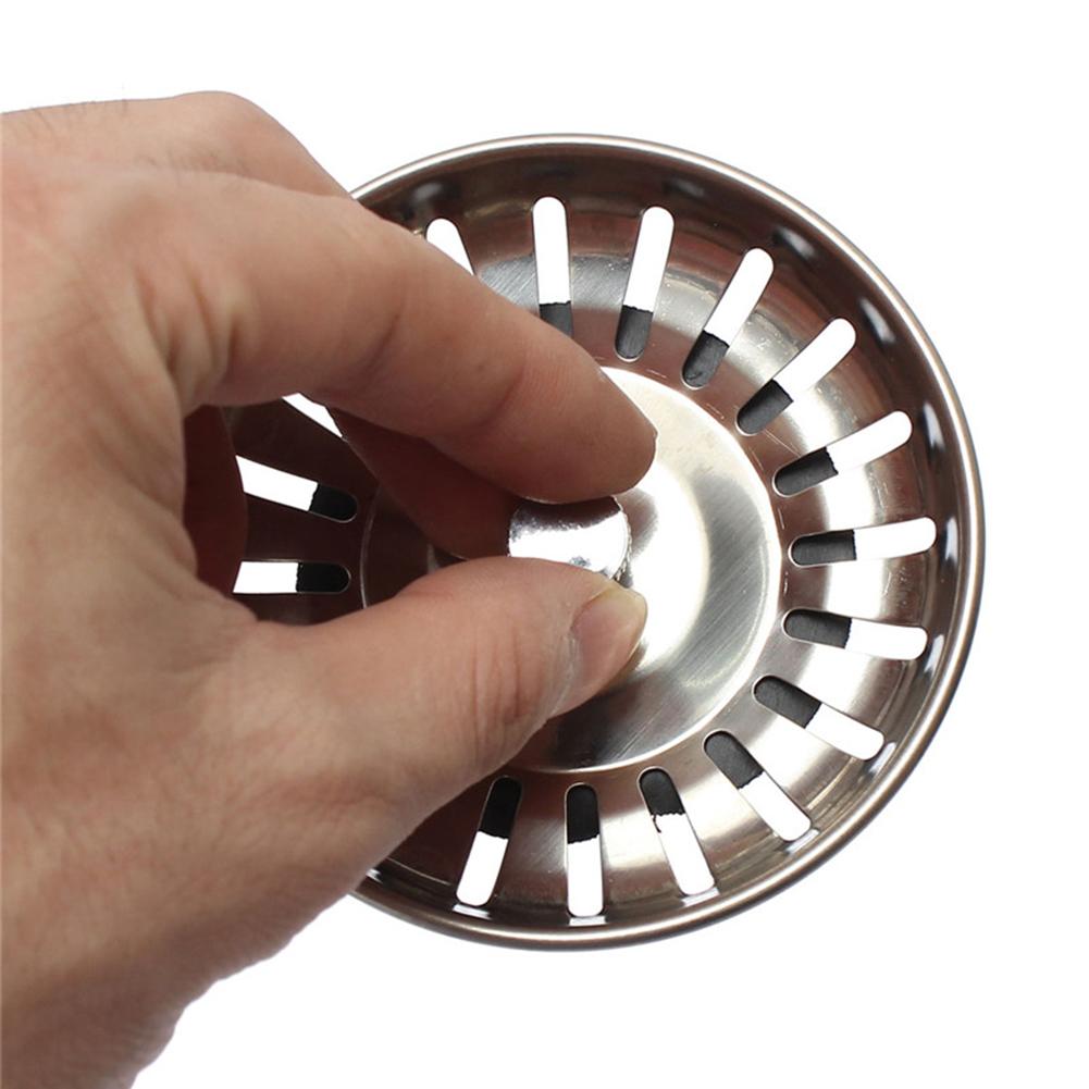 2pcs Stainless Steel Sink Strainer Plug Kitchen Sink Waste Strainer Plug Plug for Kitchen/Bathroom for UK Sinks (79-81-84mm)