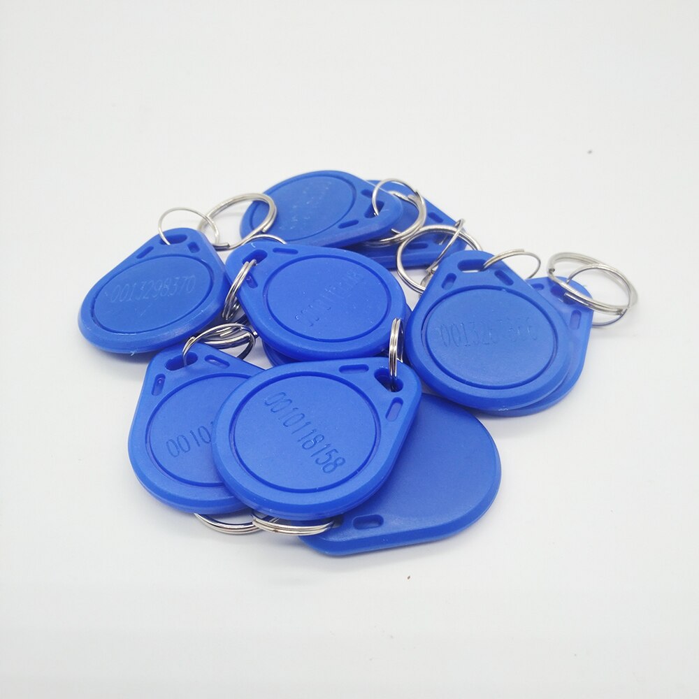 Llaveros RFID de 125Khz, 10 unidades, solo lectura, TK4100, proximidad: Blue
