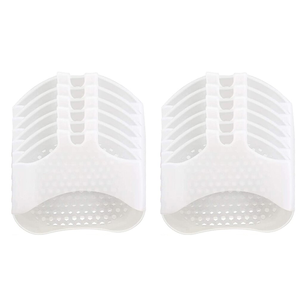 6 paires Silicone avant-pied coussinet pour femmes chaussures à talons hauts pied Blister soins orteils Inserts pied coussin avant-pied soulagement de la douleur Gel coussinet: 6 Pair White