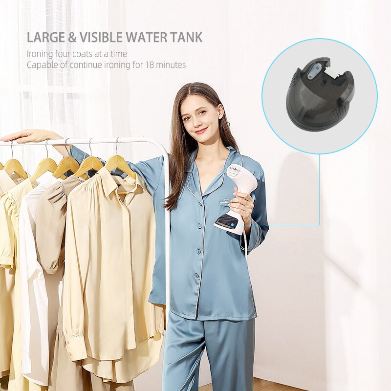 Rospec vaatehöyrystin manuaalinen kannettava silityskone vertican luovuttamiseen vaatteiden silitys höyrypesuri kotimatkoille sähköinen