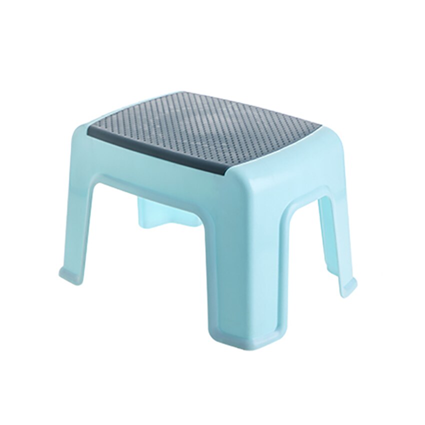 1 Stück freundlicher Badhocker mit Anti-Rutsch-Pads, Couchtisch niedriger Fußhocker Haushaltsmöbel Wechselschuhe Hocker freundlicher Fußstütze: Blau