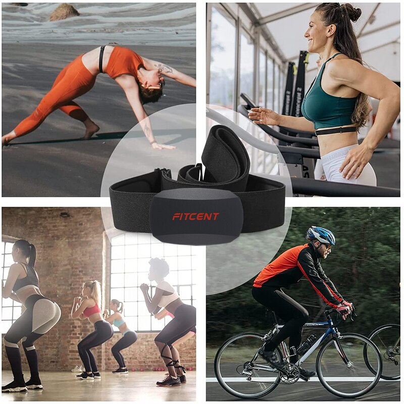 Fitcent Dual Mode Hartslagmeter Ant + Blutooth Fiets Cadans Snelheidssensor Cyling Computer Voor Wahoo Garmin Zwift Sport