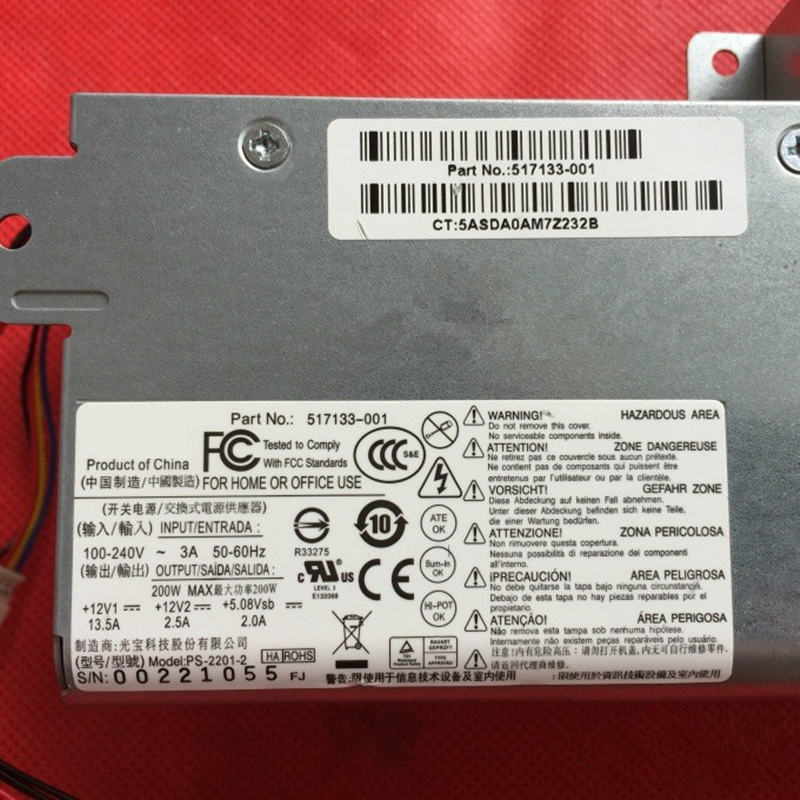 Original PSU For HP Touchsmart 300 18Pin 200W Switching Power Supply DPS-200PB-171 A 517133-001 PS-2201-2 