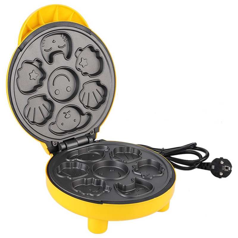 Mini fabricant de gâteau électrique mignon dessin animé gaufrier antiadhésif bulle oeuf gâteau four Pan petit déjeuner Machine EU Plug 220V