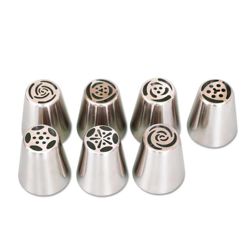 Boquillas para manga pastelera de flores de acero inoxidable, herramienta para hornear pasteles, magdalenas, herramientas de decoración de pasteles, 1 Uds.