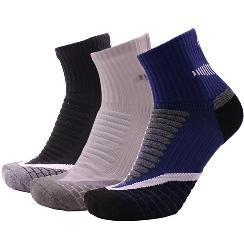 Mandlige rør basketball sokker håndklæde bund udendørs sports sokker svedabsorberende åndbare terry sokker vandrestrømper