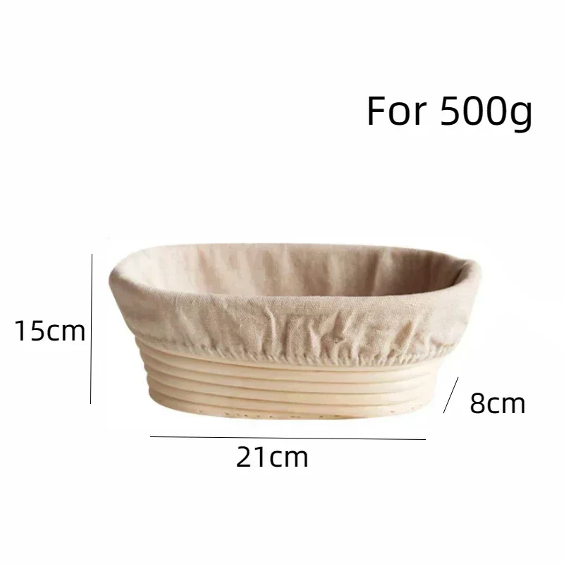 Cesta a prueba de pan, juego Banneton o herramientas para pan, cesta de mimbre Natural opcional, fermentación de masa, cesta para pan, utensilios para hornear: naranja