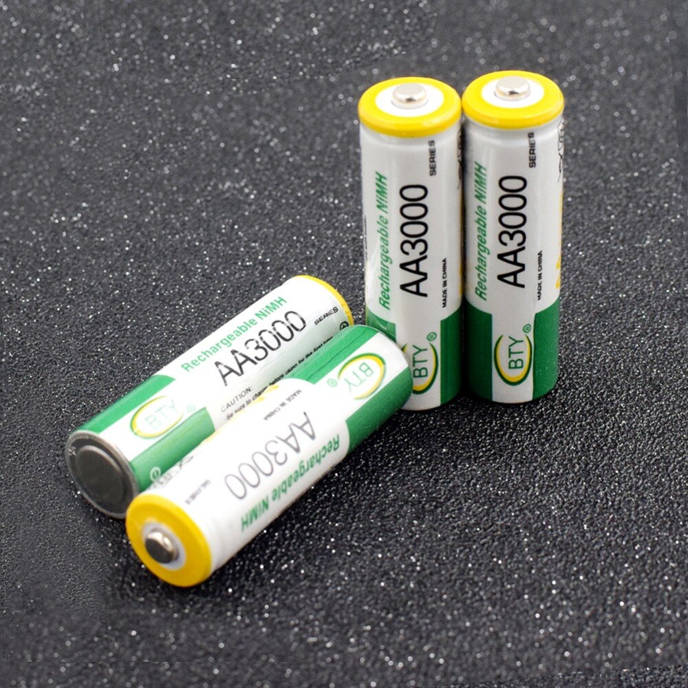 Aa Oplaadbare Batterij Grote Macht Hoge Dichtheid Aa 3000Mah Oplaadbare Batterijen Aa LR6 HR6 Kaa Ni-Mh Cellen