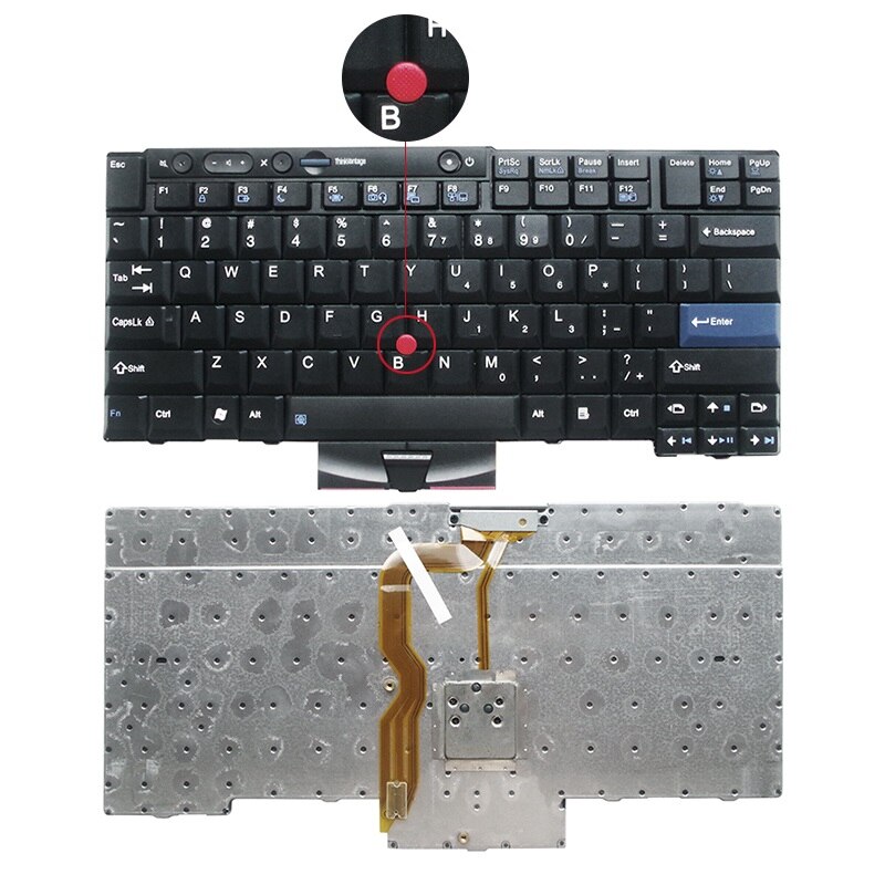 Touche De Rechange Pour Clavier Lenovo ThinkPad T410, T510, X220... - Vérifiez La Compatibilité !