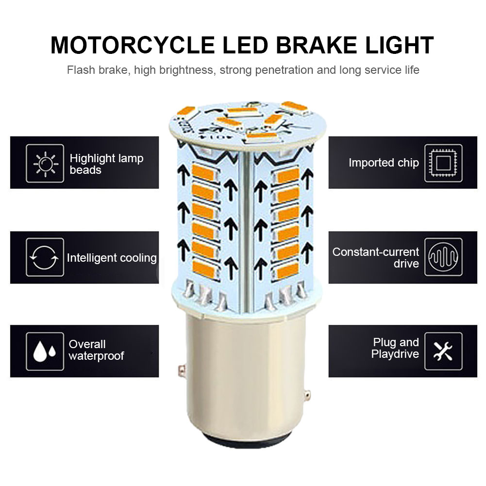 Motorfiets Remlicht Blinkers 12V Strobe Rem Led Lamp Lamp Richtingaanwijzer Licht Moto Flasher Knipperende Auto Mistachterlichten
