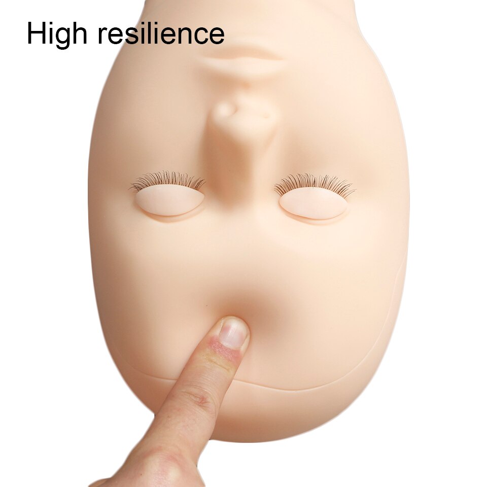 Mannequin Hoofd Vervanging Oogleden Siliconen Praktijk Valse Wimper Extensions Make Model Massage Training Sets 3 Kleuren