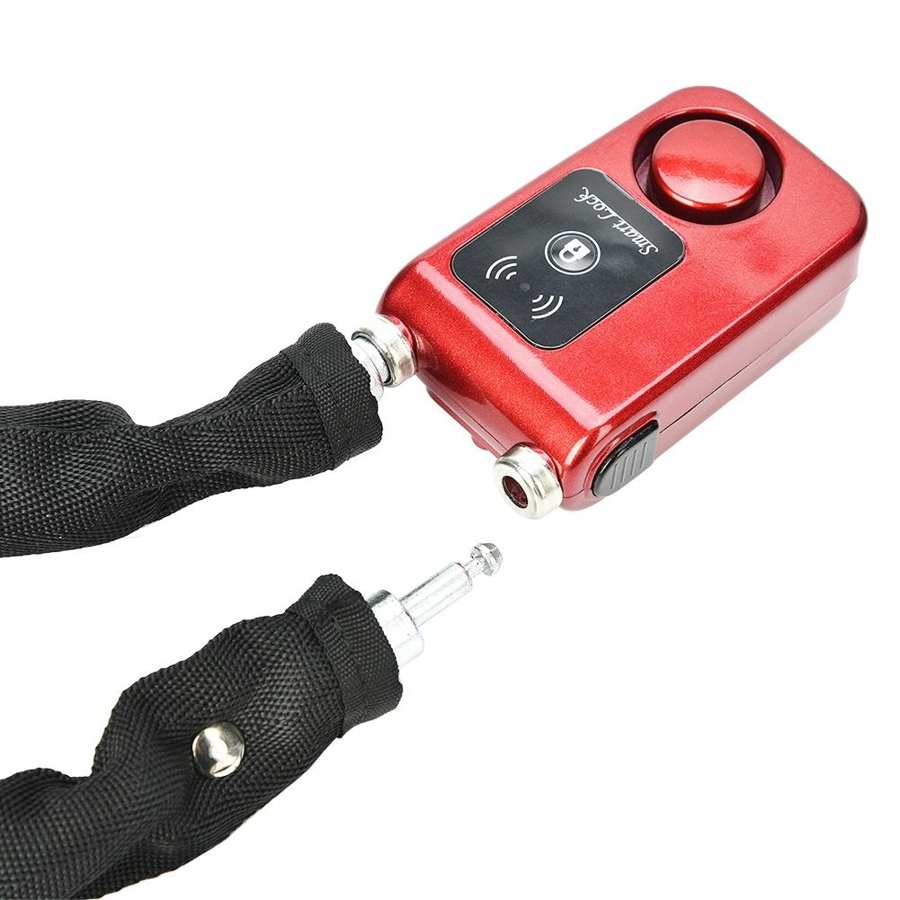 Y797G Waterproof Smart Bluetooth Bicycle Chain Lock Anti Theft Smartphone Control Lock Red