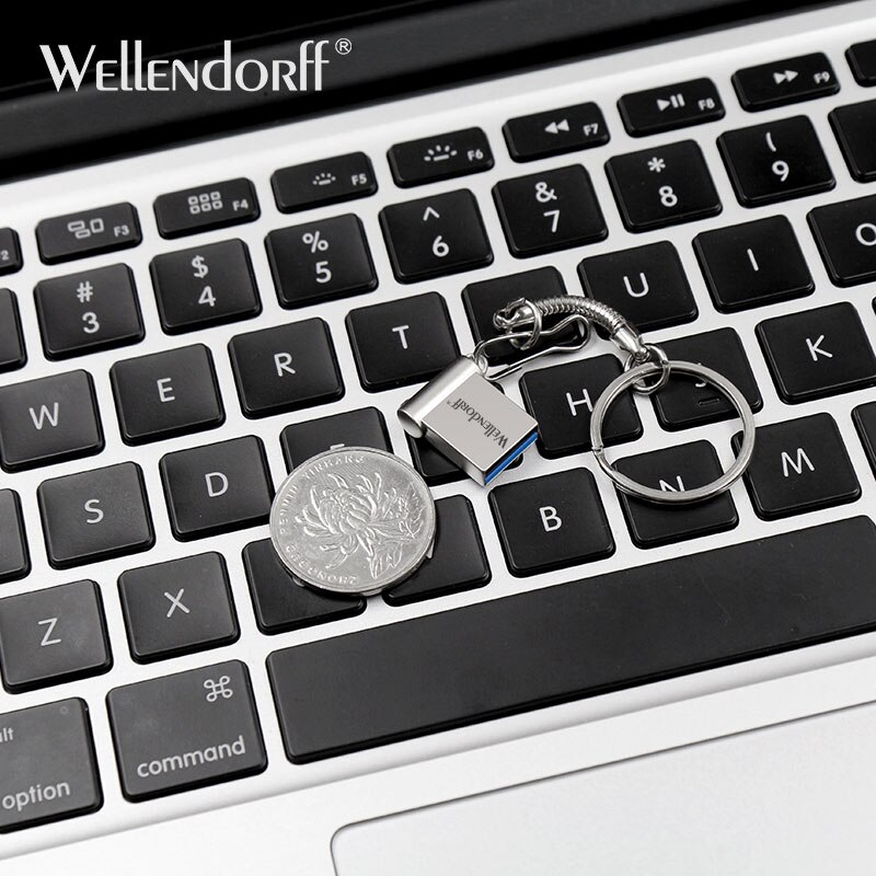 Mini Usb Flash Drive Pen Drive Usb 3.0 Pendrive 64Gb 32Gb 16Gb 4Gb Flash Memory Stick met Sleutelhanger 128Gb U Disk